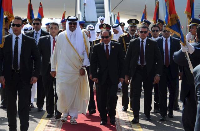 Qatari emir in Egypt