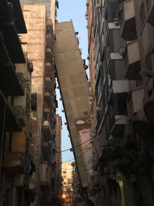 Alexandria collapsed building