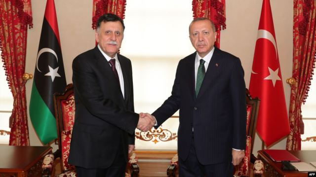 Erdogan and Sarraj photo